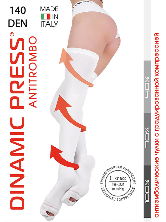 Чулки компрессионные Dinamic Press Antitrombo Regular