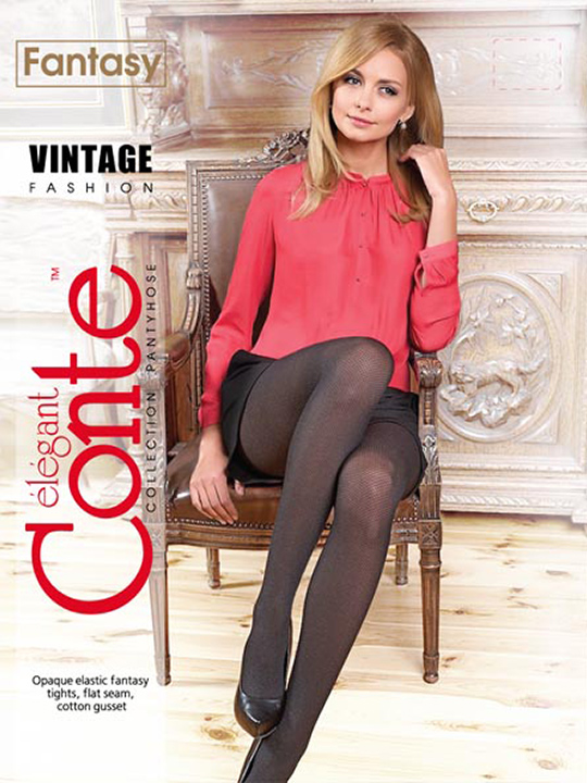 Колготки женские Fantasy Vintage Conte