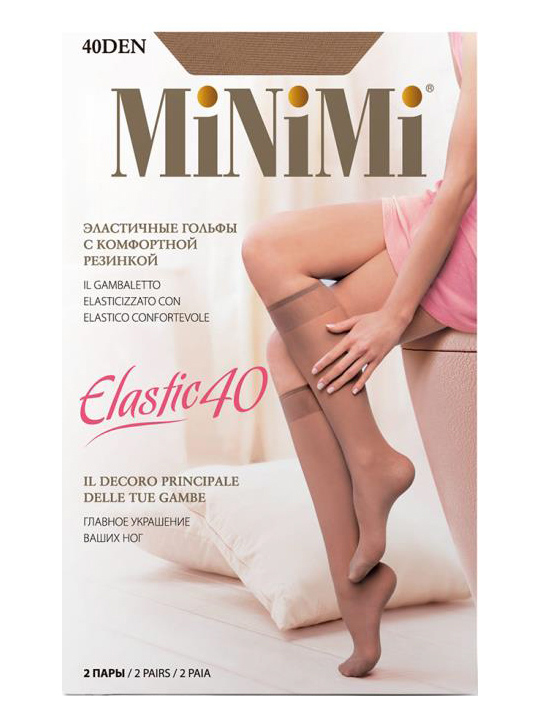 Гольфы женские Elastic  MiNiMi [2 пары]
