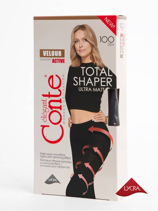 Колготки женские Velour Active  2-4 Conte
