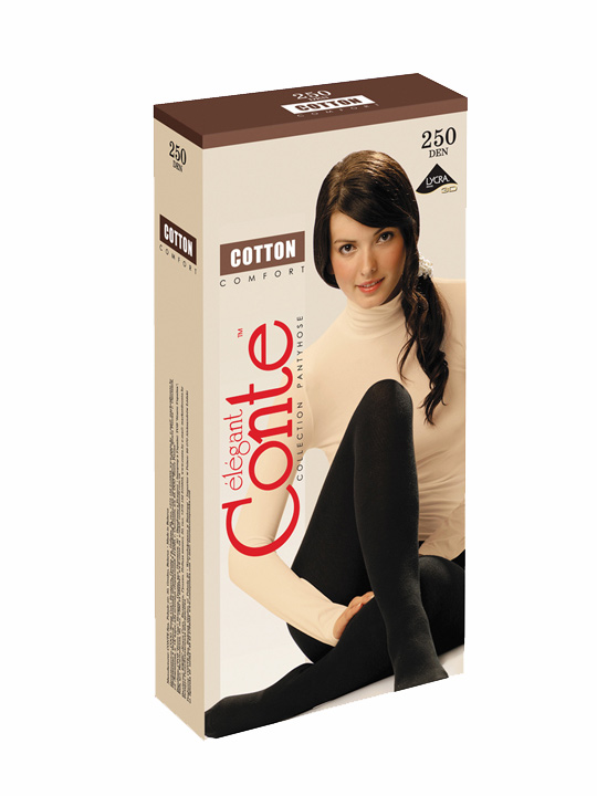 Колготки женские Cotton  2-4 Conte