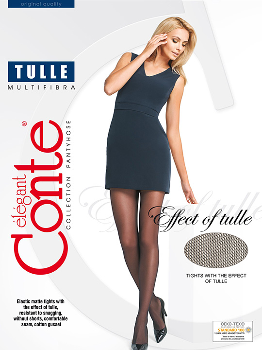Колготки женские Tulle  2-4 Conte