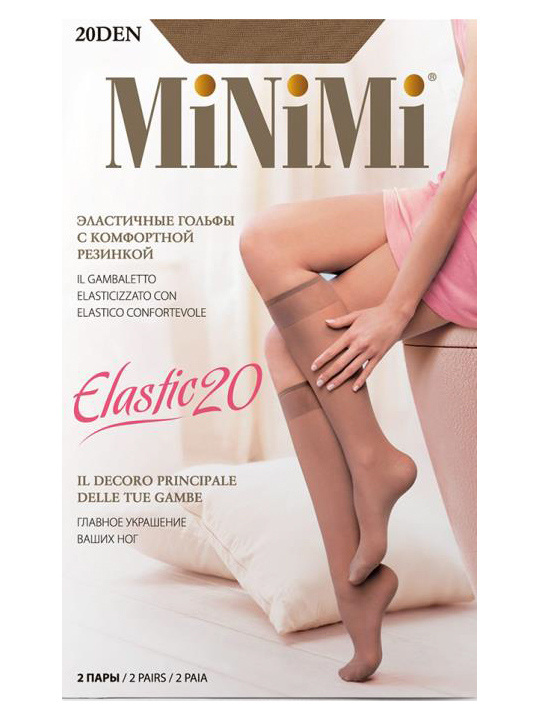 Гольфы женские Elastic  MiNiMi  [2 пары]
